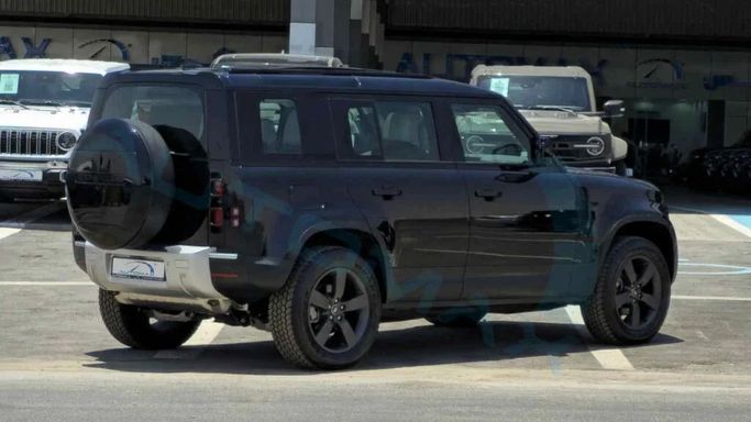 New Land Rover Defender 110 II, 2.0 l, 2025 in Dubai by Auto Max Group, Black color. GCC Specs | AUTO.AE