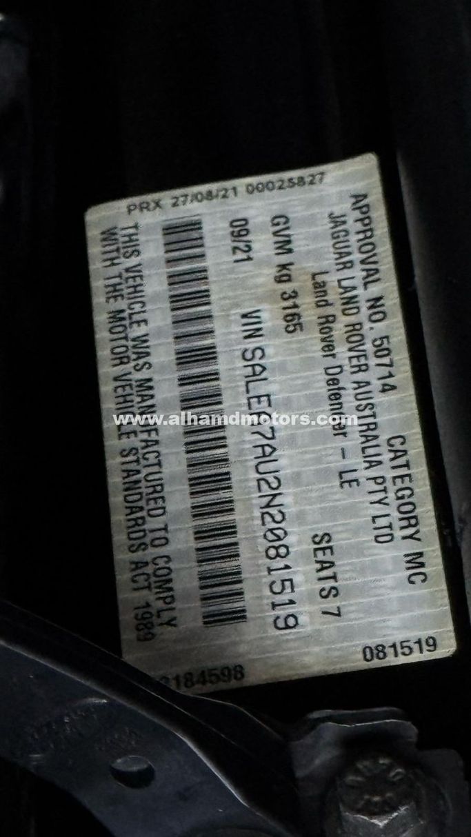 Подержанный Land Rover Defender 110 II, 3.0 л, 2021 в Дубае от Alhamd Motors Черный цвет. Other | AUTO.AE