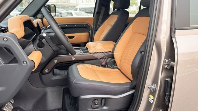 New Land Rover Defender 110 II, 3.0 l, 2023 in Dubai by Falcons GT Motors FZCO, Bronze color. European Specs | AUTO.AE