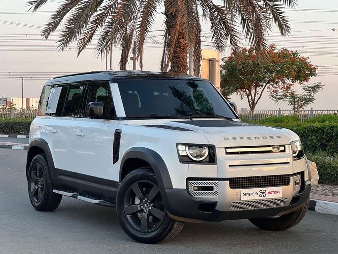 Used Land Rover Defender 130 II, 3.0 l, 2023 in Dubai by Drivenchy Motors, White color. GCC Specs | AUTO.AE