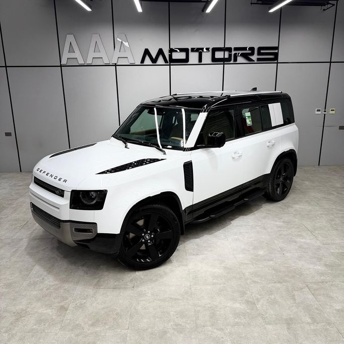 New Land Rover Defender P400 II, 3.0 l, 2025 in Dubai by AAA Motors, White color. GCC Specs | AUTO.AE