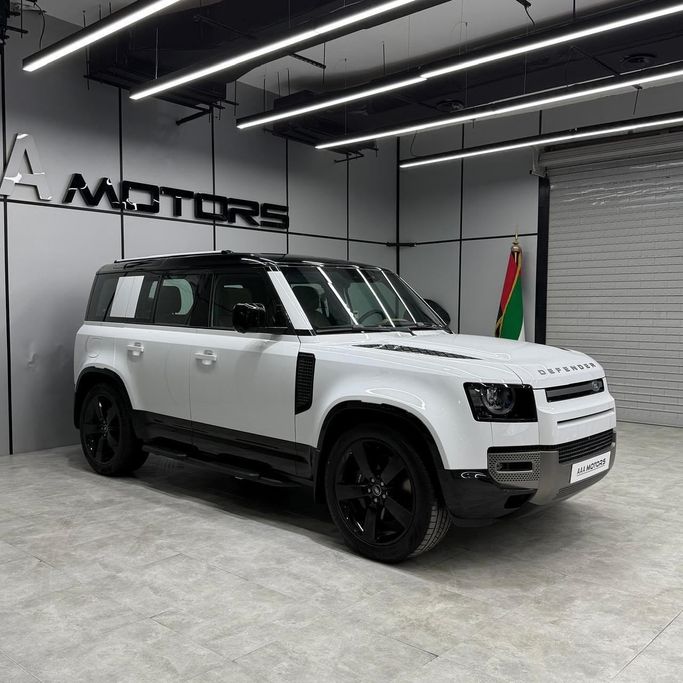 New Land Rover Defender P400 II, 3.0 l, 2025 in Dubai by AAA Motors, White color. GCC Specs | AUTO.AE