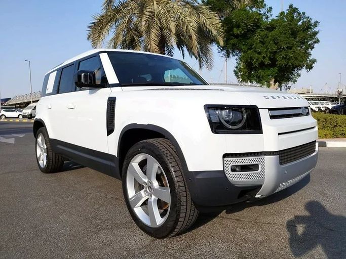 New Land Rover Defender 110 II, 5.0 l, 2023 in Dubai by Space Motors, White color. European Specs | AUTO.AE