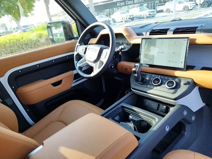 New Land Rover Defender 110 II, 5.0 l, 2023 in Dubai by Space Motors, White color. European Specs | AUTO.AE