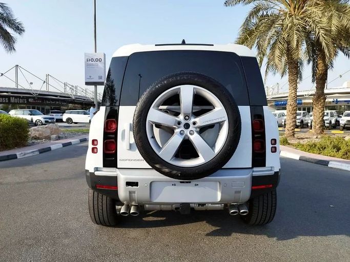New Land Rover Defender 110 II, 5.0 l, 2023 in Dubai by Space Motors, White color. European Specs | AUTO.AE