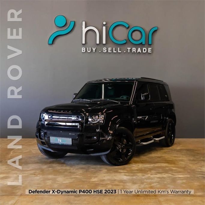 مستعملة Land Rover Defender 110 ثانياً, 3.0 l, 2023 في في دبي من Hi Car Approved Pre-Owned Cars Showroom، اللون أسود. المواصفات الأوروبية | AUTO.AE | إعلان #264513