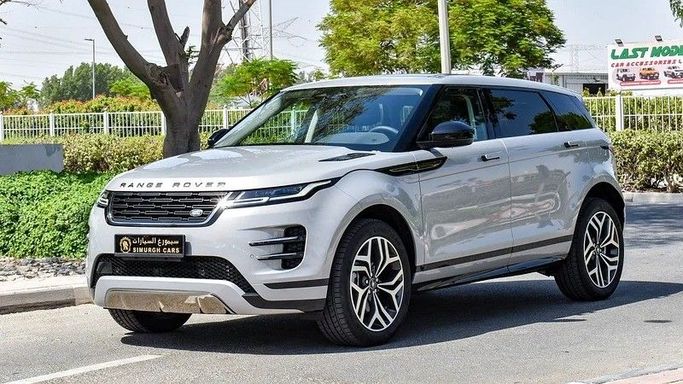 Новый Land Rover Range Rover Evoque P250 II Рестайлинг, 2.0 л, 2024 в Дубае от Simurgh Cars Серебристый цвет. Китайская | AUTO.AE