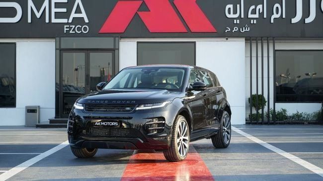 Новый Land Rover Range Rover Evoque P250 II Рестайлинг, 2.0 л, 2025 в Дубае от AK Motors MEA Черный цвет. GCC | AUTO.AE