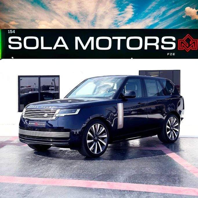 New Land Rover Range Rover P530 MHEV LONG V, 4.4 l, 2024 in Dubai by Sola Motors, Light Blue color. European Specs | AUTO.AE