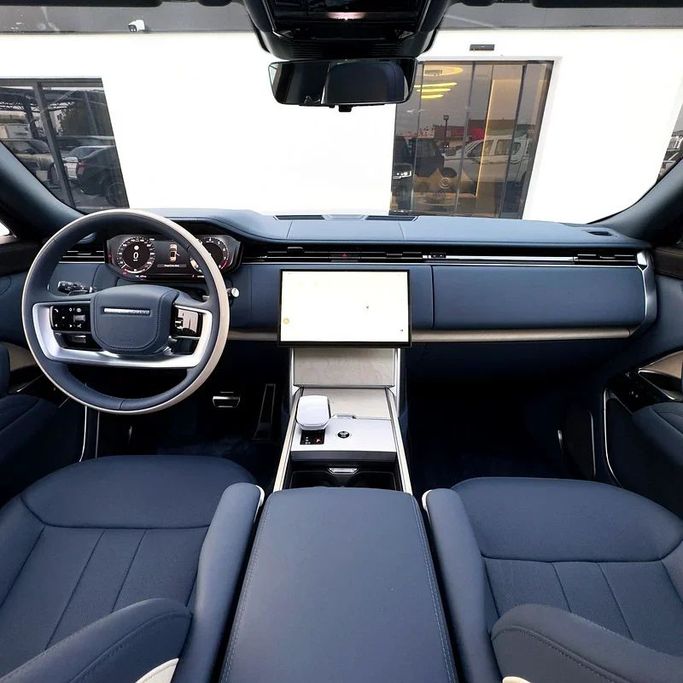 New Land Rover Range Rover P530 MHEV LONG V, 4.4 l, 2024 in Dubai by Sola Motors, Light Blue color. European Specs | AUTO.AE