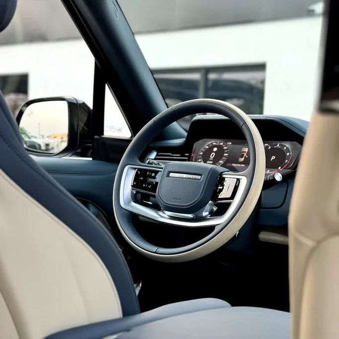 New Land Rover Range Rover P530 MHEV LONG V, 4.4 l, 2024 in Dubai by Sola Motors, Light Blue color. European Specs | AUTO.AE