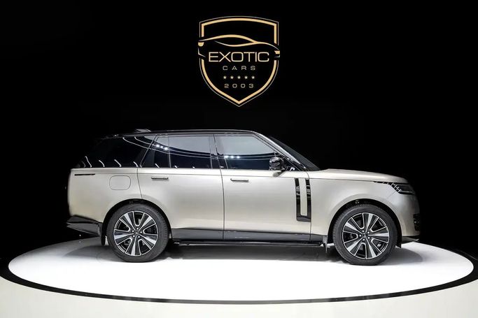 Used Land Rover Range Rover P530 MHEV V, 4.4 l, 2022 in Dubai by Exotic Cars, Golden color. GCC Specs | AUTO.AE