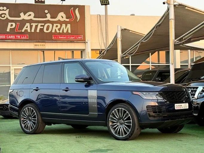 Подержанный Land Rover Range Rover P525 IV Рестайлинг, 5.0 л, 2022 в Дубае от Platform Used Cars Синий цвет. Американская | AUTO.AE