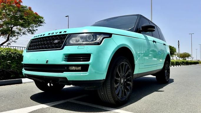 Used Land Rover Range Rover P340 IV, 3.0 l, 2014 in Dubai by Golden Century Motors Zhongdong Trading FZE, Light Blue color. GCC Specs | AUTO.AE