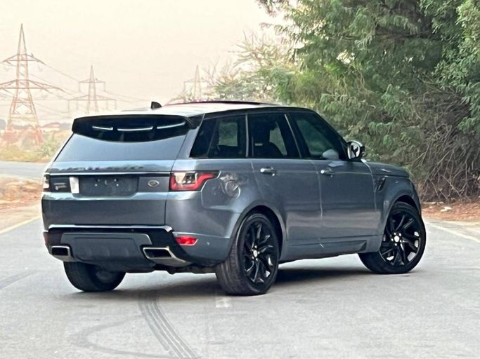 New Land Rover Range Rover Sport P380 II Facelift, 3.0 l, 2019 in Dubai by Prestige motors, Light Blue color. GCC Specs | AUTO.AE
