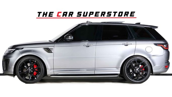 Подержанный Land Rover Range Rover Sport SVR II Рестайлинг, 5.0 л, 2022 в Дубае от The Car Superstore Серый цвет. Европейская | AUTO.AE