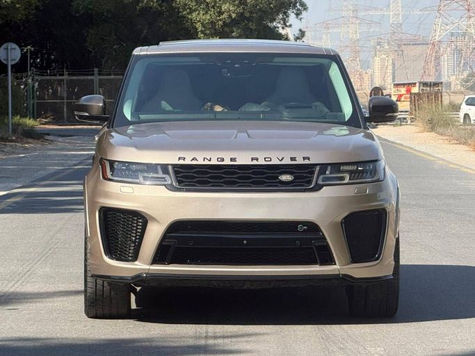 Used Land Rover Range Rover Sport SVR II Facelift, 5.0 l, 2021 in Dubai by Prestige Motos (SHJ), Golden color.  | AUTO.AE