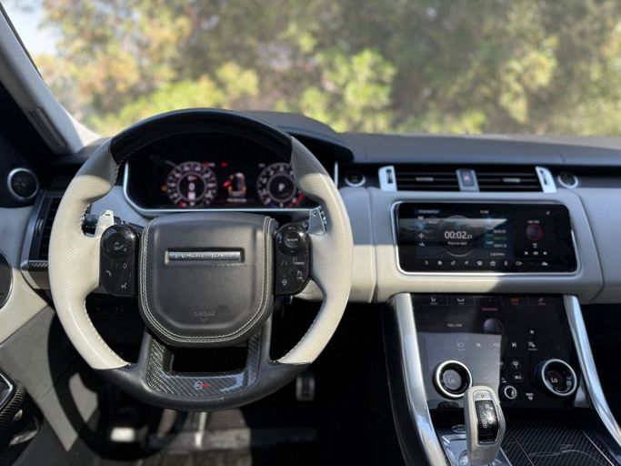 Used Land Rover Range Rover Sport SVR II Facelift, 5.0 l, 2021 in Dubai by Prestige Motos (SHJ), Golden color.  | AUTO.AE