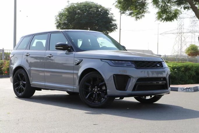 New Land Rover Range Rover Sport SVR II Facelift, 5.0 l, 2022 in Dubai by Mizdawy Motors LLC, Silver color. GCC Specs | AUTO.AE