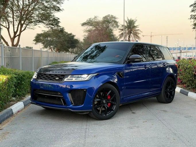 Used Land Rover Range Rover Sport SVR II Facelift, 5.0 l, 2020 in Dubai by VIP Stars, Violet color. European Specs | AUTO.AE