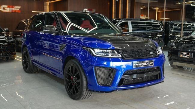 Подержанный Land Rover Range Rover Sport SVR II (L494) Рестайлинг, 5.0 л, 2022 в ОАЭ, Дубай от GT MOTORS Синий цвет. Европейская | AUTO.AE | Объявление #273474