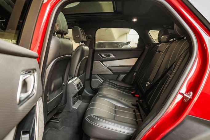 Land Rover Range Rover Velar P400 I, 2020 business suv 5 dr. for rent in Dubai by Macan Luxury Motors, red color | AUTO.AE