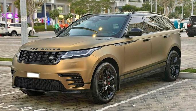 Used Land Rover Range Rover Velar P250 I, 2.0 l, 2022 in Dubai by LiveCars, Golden color. American Specs | AUTO.AE