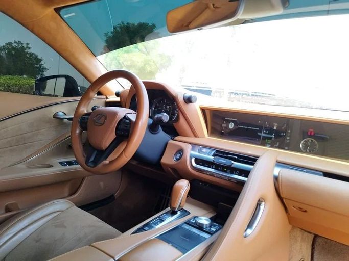 Used Lexus LC 500 I, 5.0 l, 2017 in Dubai by Space Motors, White color. GCC Specs | AUTO.AE