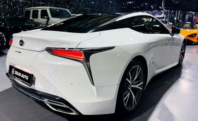 Used Lexus LC 500 I, 5.0 l, 2020 in Dubai by Zeus Motors, White color. GCC Specs | AUTO.AE