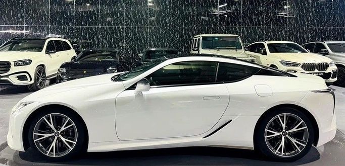 Used Lexus LC 500 I, 5.0 l, 2020 in Dubai by Zeus Motors, White color. GCC Specs | AUTO.AE