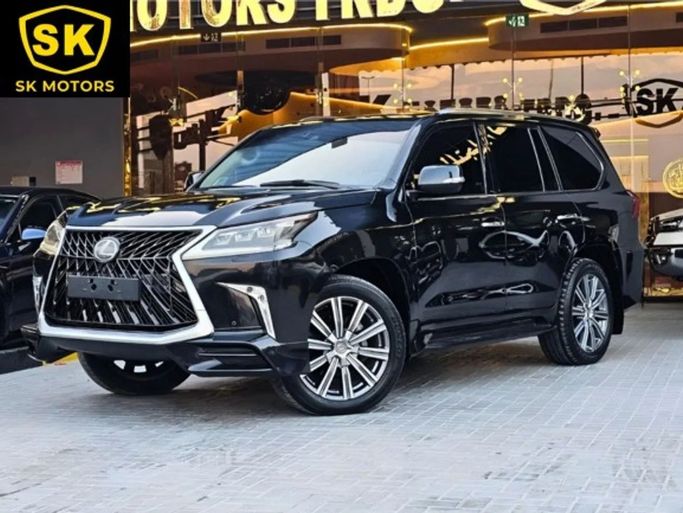 New Lexus LX 570 III Facelift 2, 5.7 l, 2017 in Dubai by SK Motors, Black color. GCC Specs | AUTO.AE