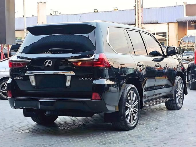 New Lexus LX 570 III Facelift 2, 5.7 l, 2017 in Dubai by SK Motors, Black color. GCC Specs | AUTO.AE