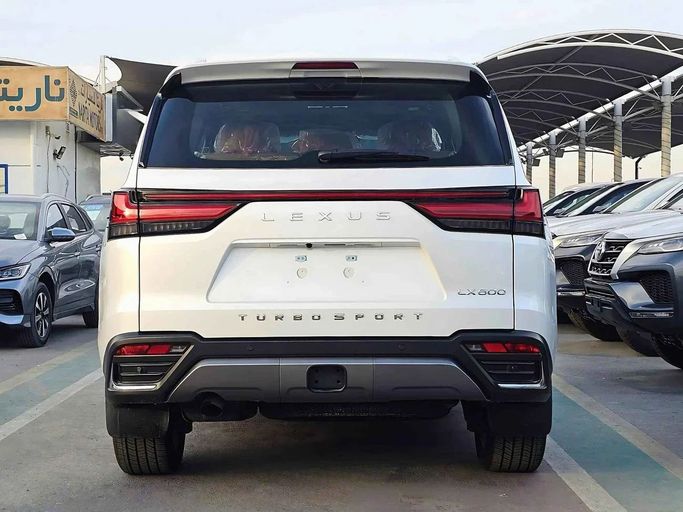 New Lexus LX 600 IV, 3.4 l, 2024 in Dubai by SK Motors, White color. GCC Specs | AUTO.AE