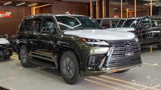 New Lexus LX 600 IV, 3.4 l, 2025 in Dubai by Najem Motors, Green color. GCC Specs | AUTO.AE