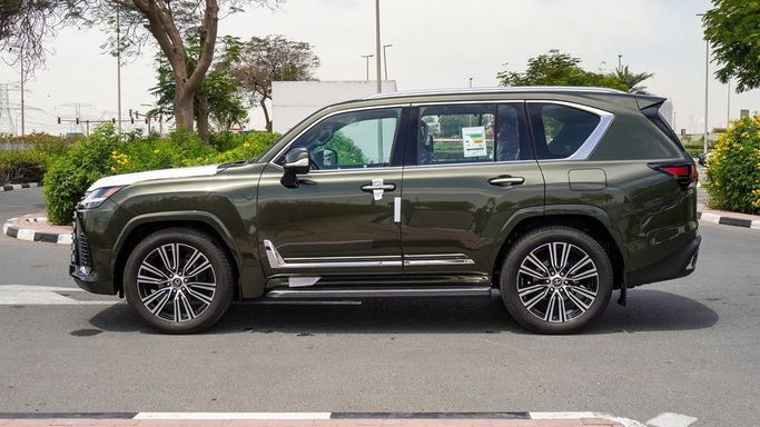 New Lexus LX 600 IV, 3.4 l, 2025 in Dubai by Najem Motors, Green color. GCC Specs | AUTO.AE