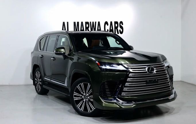 مستعملة ⁦Lexus LX 600 رابعاً، 3.4 l، 2024⁩ في في الإمارات, دبي من AL MARWA CARS، اللون أخضر. مواصفات الخليج | AUTO.AE | إعلان #290541