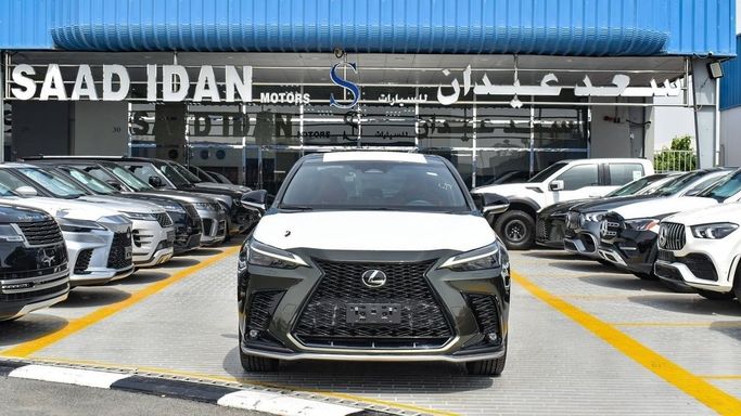 New Lexus NX 350 II, 2.4 l, 2022 in Dubai by Saad Idan Motors, Green color. GCC Specs | AUTO.AE