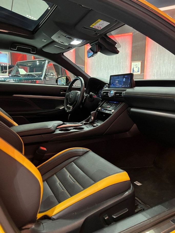Used Lexus RC 350 I Facelift, 3.5 l, 2023 in Dubai by A Class Motors, Yellow color.  | AUTO.AE