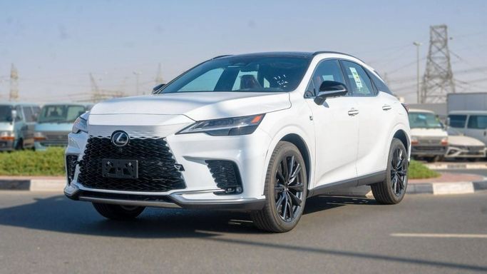 New Lexus RX 350 V, 2.4 l, 2025 in UAE, Dubai by Hussein Ghulam Motors FZCO, White color. GCC Specs | AUTO.AE | Listing #278399