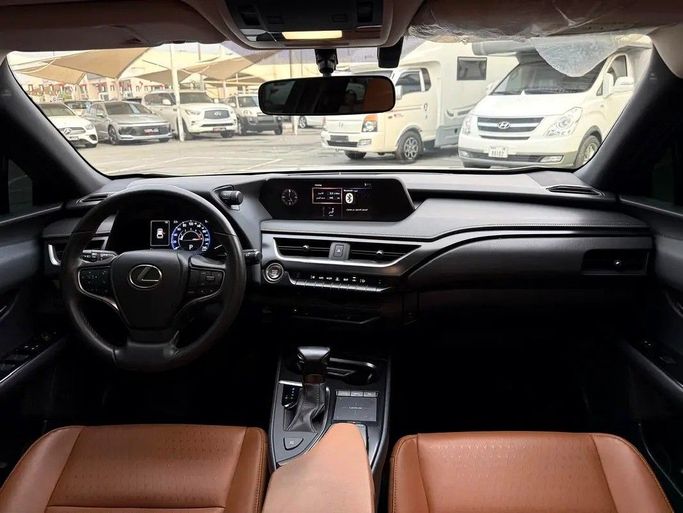 Used Lexus UX 200 I, 2.0 l, 2022 in Dubai by Platform Used Cars, Golden color. GCC Specs | AUTO.AE