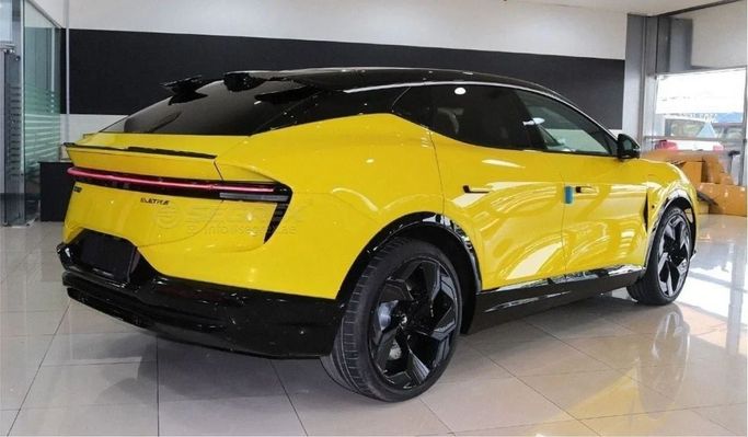 New Lotus Eletre, 2024 in Dubai by Segrex Auto, Yellow color. Chinese Specs | AUTO.AE