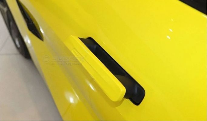 New Lotus Emeya, 2024 in Dubai by Segrex Auto, Yellow color. Chinese Specs | AUTO.AE