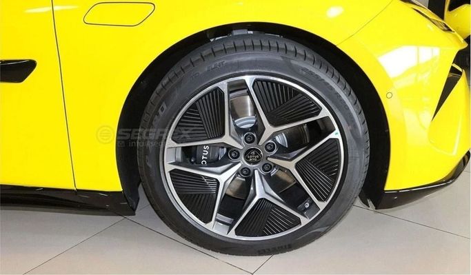 New Lotus Emeya, 2024 in Dubai by Segrex Auto, Yellow color. Chinese Specs | AUTO.AE