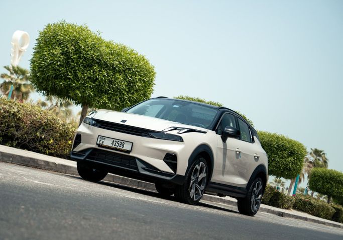 Lynk & Co 06 I Facelift, 2025  suv 5 dr. for rent in Dubai by One by One Car Rental - Angelyn, white color | AUTO.AE