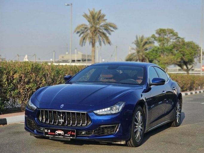 Used Maserati Ghibli III Facelift 2, 2.0 l, 2021 in Dubai by US Motors, Blue color. GCC Specs | AUTO.AE