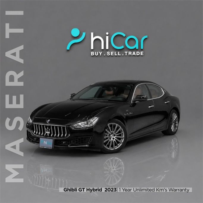 Подержанный Maserati Ghibli GT Hybrid III Рестайлинг 2, 2.0 л, 2023 в ОАЭ, Дубай от Hi Car Approved Pre-Owned Cars Showroom Черный цвет. GCC | AUTO.AE | Объявление #278801