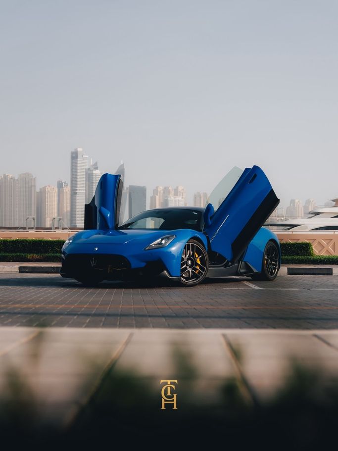 Used Maserati MC20, 3.0 l, 2023 in Dubai by TCH MOTORS, Blue color. Japanese Specs | AUTO.AE