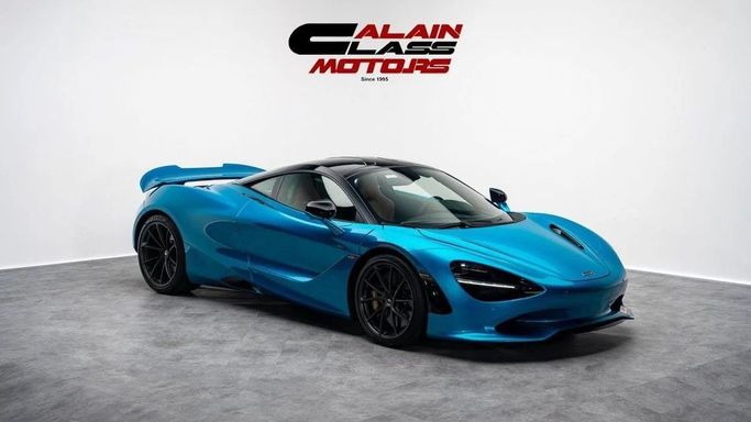 New McLaren 750S, 4.0 l, 2024 in Dubai by Al Ain Class Motors, Blue color. GCC Specs | AUTO.AE