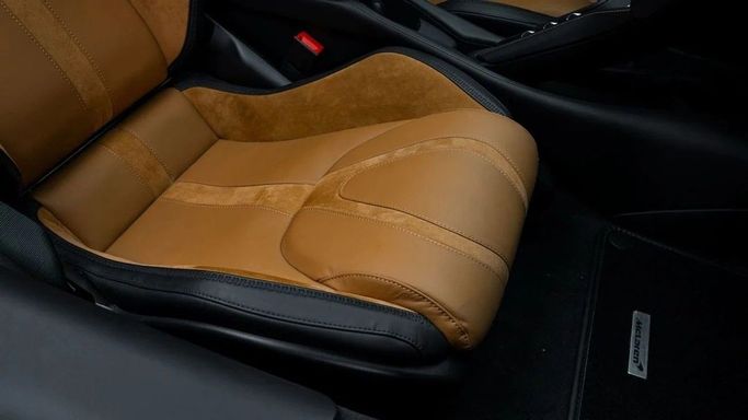 New McLaren 750S, 4.0 l, 2024 in Dubai by Al Ain Class Motors, Blue color. GCC Specs | AUTO.AE