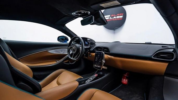 New McLaren Artura, 3.0 l, 2023 in Dubai by Al Ain Class Motors, Blue color. GCC Specs | AUTO.AE